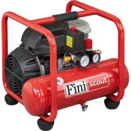 Fini Scout 6/244 - Compressore aria elettrico portatile monofase, oil-less- Motore 1.5 HP - 6 lt