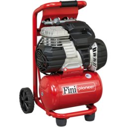 Fini Pioneer 244 - Compressore aria elettrico portatile monofase, oil-less- Motore 1.5 HP - 10 lt