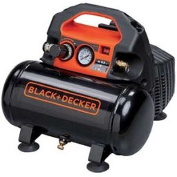 Black & Decker BD 55/6 - Compressore aria elettrico portatile monofase, oil-less - Motore 0.5 HP - 6 lt