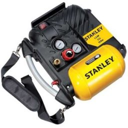 Stanley DN 200/10/5 - Compressore aria elettrico portatile monofase, oil-less - Motore 1.5 HP - 5 lt