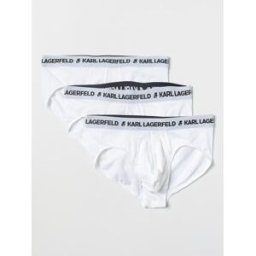 Lagerfeld Set 3 slip in cotone organico Bianco Taglia S