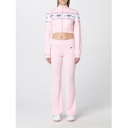 Chiara Ferragni Tuta Logomania in cotone Rosa Taglia S