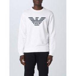 Emporio Armani Felpa in misto cotone Bianco Taglia XXL