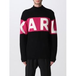 Lagerfeld Maglia con big logo Nero Taglia XL