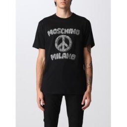 Moschino T-shirt con stampa Milano Nero Taglia 46