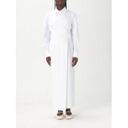 Max Mara Abito chemisier in cotone stretch Bianco Taglia 38
