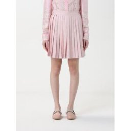 Versace Gonna in seta stampata Rosa Taglia 44