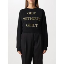 Moschino Felpa Gilt Without Guilt Nero Taglia 44