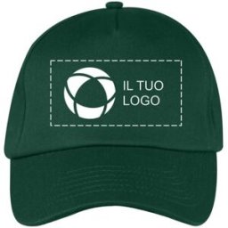 VistaPrint Cappellino a cinque spicchi Authentic Beechfield con stampa monocolore