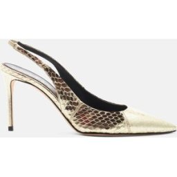 Scarosso Sutton Gold Elaphe - Donna Décolleté Oro - Elaphe 39,5