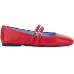 Voile blanche Ballerine in pelle ROSSO 41