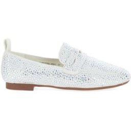 MASSIMO SANTINI Mocassini con strass BIANCO 37