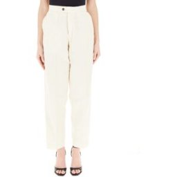 MAISON CRAZY WORKER 3.2 Pantalone straight leg BIANCO XS