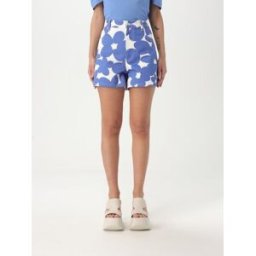 Marni Pantaloncino in cotone con stampa floreale Blue Taglia 42