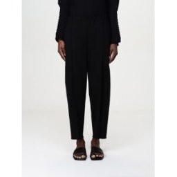 Issey Miyake Pantalone classico in misto cotone Nero Taglia 2