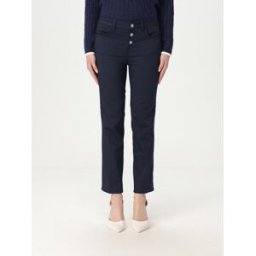 Liujo Pantalone cropped in misto cotone Blue Navy Taglia 25