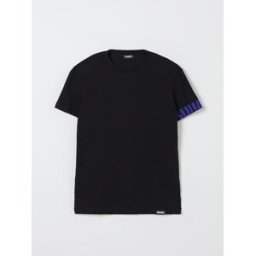 Dsquared2 T-shirt in cotone con logo Nero 2 Taglia XL
