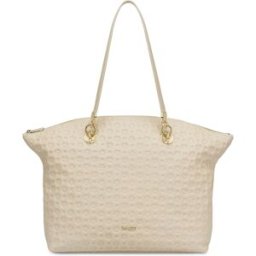 Tote bag Heritage Logo Embossed AVORIO, one_size, Pollini one_size