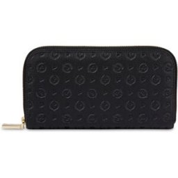 Portafoglio zip around Heritage Logo Embossed NERO, one_size, Pollini one_size