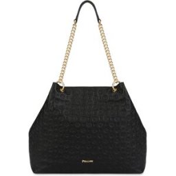 Borsa hobo Heritage Logo Embossed NERO, one_size, Pollini one_size