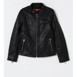 Diesel Giacca in pelle di montone Nero Taglia 12