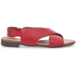 Sandali Rossi Flat In Vera Pelle Con Elastico Pittarello Look 225435 38