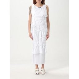 Moschino Abito in jersey con fettucce intrecciate Bianco Taglia 44