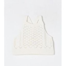 Il Gufo Top in maglia di cotone Bianco Taglia 14