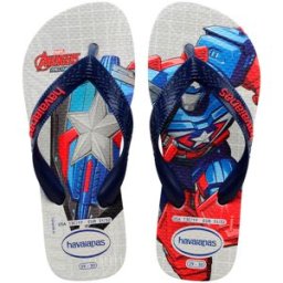 Havaianas Kids Top Marvel II grigia con stampa Transformer