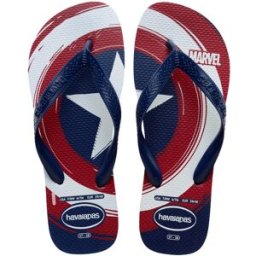 Havaianas Top Marvel Logomania in fantasia Captain America