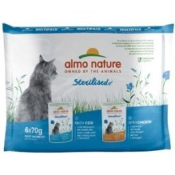 Almo Nature Cat Functional Sterilised Multipack Busta 6x70gr
