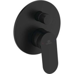 MISCELATORE DOCCIA INCASSO 2 VIE IDEAL STANDARD LYNETH NERO CARTUCCIA Ø 47 mm