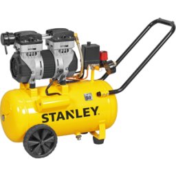 Stanley DST 150/8/24 SXCMS1324H - Compressore aria elettrico monofase silenziato, oil-less - Motore 1.3 HP - 24 lt