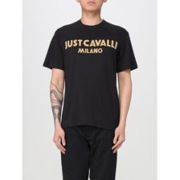 Just Cavalli T-shirt in cotone con logo Nero Taglia S
