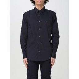 Emporio Armani Camicia classico in cotone Blue Taglia S