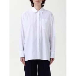 Max Mara Camicia in popeline di cotone Bianco Taglia 46