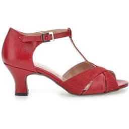 Scarpe da Ballo Rosse Open Toe Con Glitter THE FIRST DANCE 5202 37