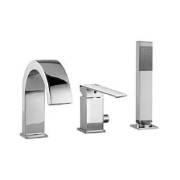 Rubinetteria Paffoni Level Miscelatore Bordo Vasca Con Deviatore Codice Prod: Les040cr