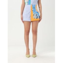 Moschino Pantaloncino in cotone stampato Blue Taglia 42