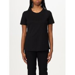 Max Mara T-shirt basic in cotone Nero Taglia L