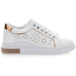 Sneakers traforate bianche con dettaglio oro CAFE' COST BK2440 39