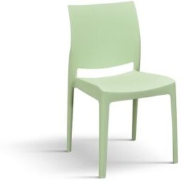 Pazzo Design Sedia Alberto Verde Pastello set da 4 sedie in Polipropilene