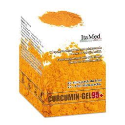 Curcumin Gel 95+ 20 Bustine Stick Pack Monodose Da 5 ml Aroma Lampone