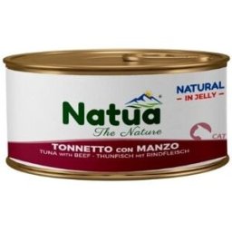 NATUA Cat Natural Classic Jelly Tonnetto con Manzo Lattina 85g