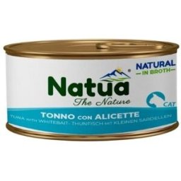 NATUA Cat Natural Classic in Brodo Tonno con Alicette Lattina 85g