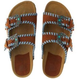 TAJI Ciabatte Buckle MARRONE 41