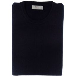 FERRANTE Maglione cashmere girocollo BLU SCURO 50