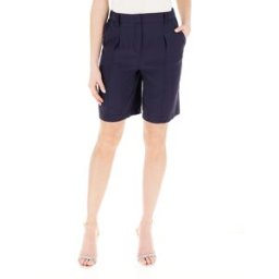 PATRIZIA PEPE Bermuda misto viscosa BLU NAVY 44
