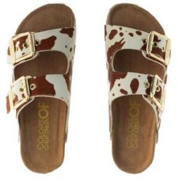 COLORS OF CALIFORNIA Ciaobatte in pelle MARRONE 36