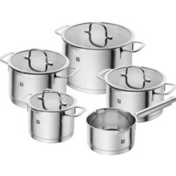 Set di pentole per induzione in acciaio inox linea ZWILLING TrueFlow, 5 pezzi